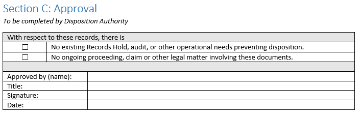 Destroying and disposition of university records | Office of the ...